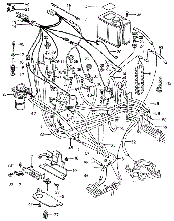 ENGINE/CONTROL BOX (6) for 1983 Honda CIVIC 5-DOOR #1