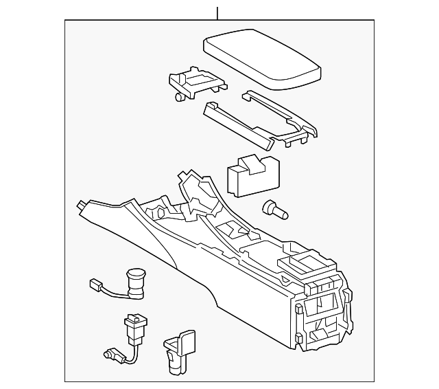 5881053170C0 Деталь CONSOLE BODY