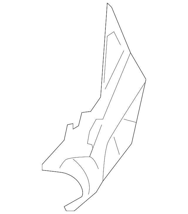 6411985Z21 Деталь LOWER PANEL, RIGHT