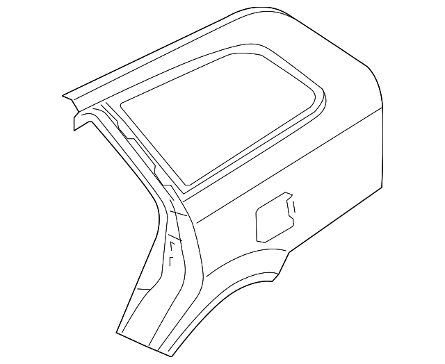 6411285Z21 Деталь QUARTER PANEL, RIGHT