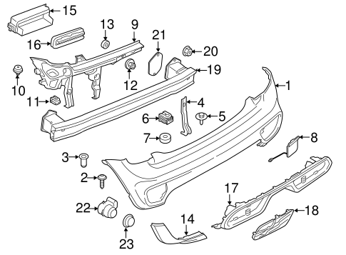 Cooper BUMPER & COMPONENTS - REAR