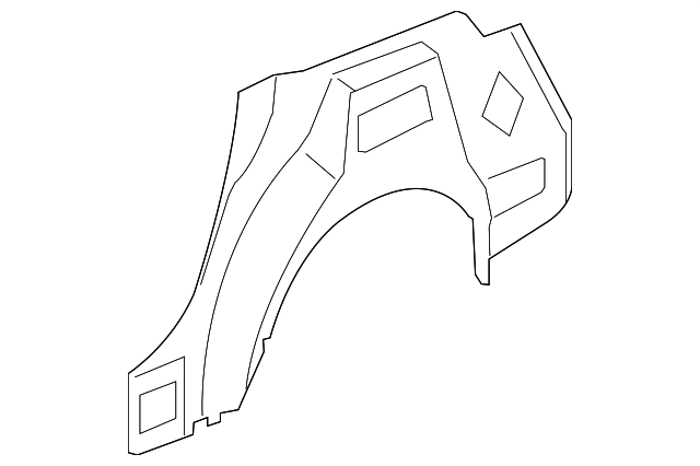 15251245 Деталь OUTER WHEELHOUSE, RIGHT