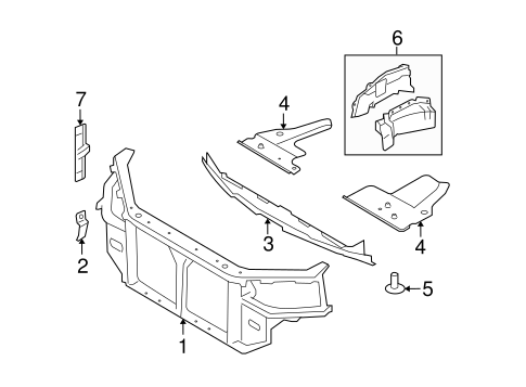 Azera RADIATOR SUPPORT