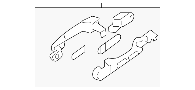 82660-1E000-CA HANDLE, OUTSIDE, RIGHT