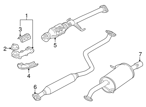 Protege5 EXHAUST COMPONENTS 2