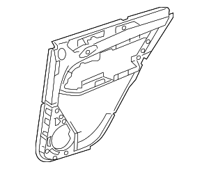 2012-2015 Mercedes-Benz ML350 Door Trim Panel 166-730-02-70-7M55 2012-2015 Mercedes-Benz ML350 Door Trim Panel 166-730-02-70-7M55