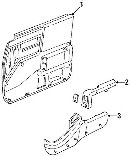 Lancer INTERIOR TRIM - FRONT DOOR