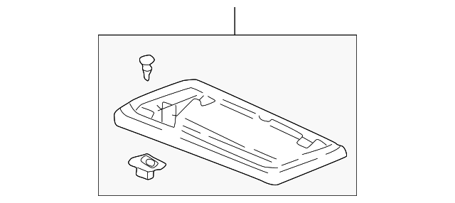 83307-S0X-A10ZA Деталь COVER C, MIDDLE SEAT STRIKER *G49L* (LIG