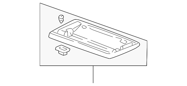 83307-S0X-A00ZC Деталь COVER C, MIDDLE SEAT STRIKER *YR169L* (M