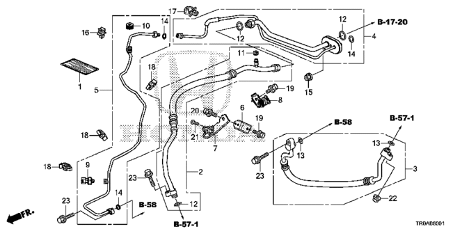 CIVIC SEDAN A / C AIR CONDITIONER (HOSES / PIPES) (2.4L)