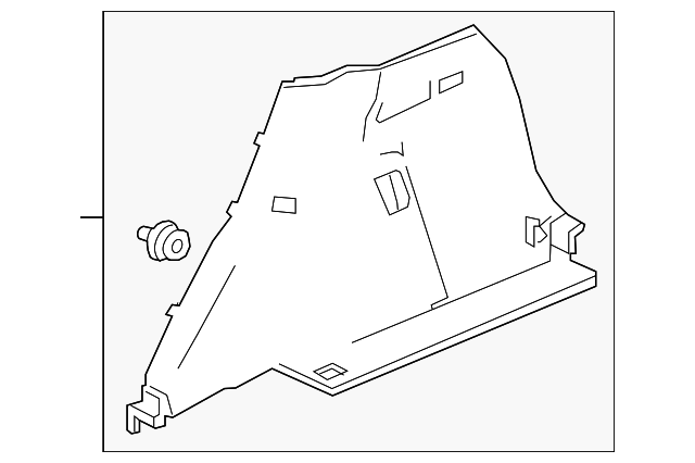 84610-T7X-A01ZA Деталь BASE, R. TRUNK SIDE LINING *NH900L* (DEE
