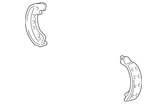 4C2Z-2648-AA BRAKE SHOES