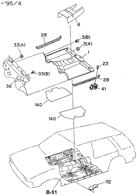 INTERIOR / BUMPER/FRONT FLOOR MAT for 1994 Honda PASSPORT #1