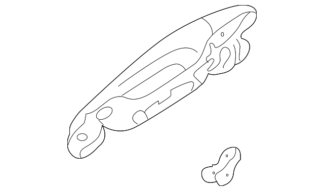 MR642026 Деталь HANDLE, OUTSIDE, LEFT