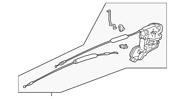 MR573588 Деталь LOCK ASSY, RIGHT