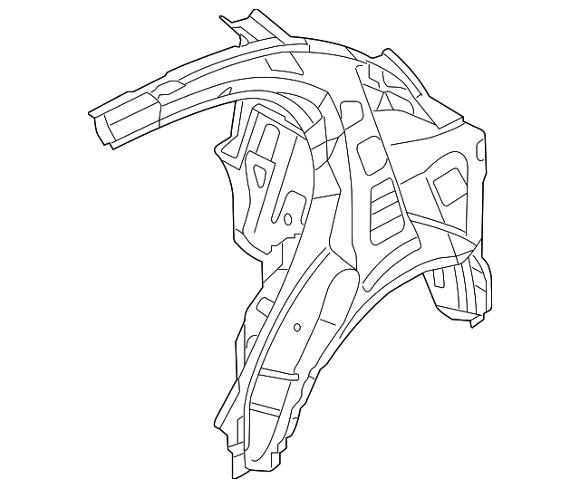 71601-3F750 Деталь INNER QTR PANEL, LEFT