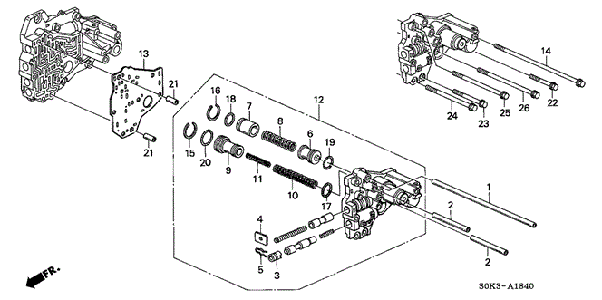 TL 5AT TOP ACCUMULATOR BODY