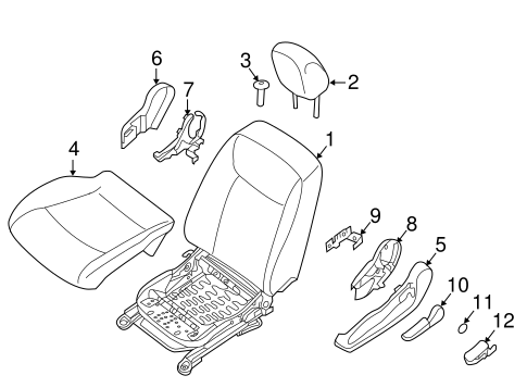 Leaf DRIVER SEAT COMPONENTS