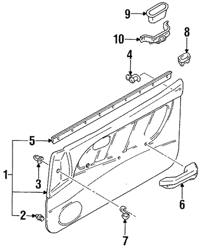 Colt INTERIOR TRIM - FRONT DOOR
