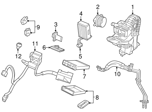 Routan AUXILIARY AC & HEATER UNIT