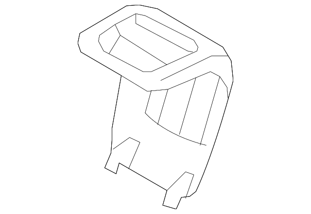 8C2Z-16613C46-AA SEAT BELT COVER, RIGHT