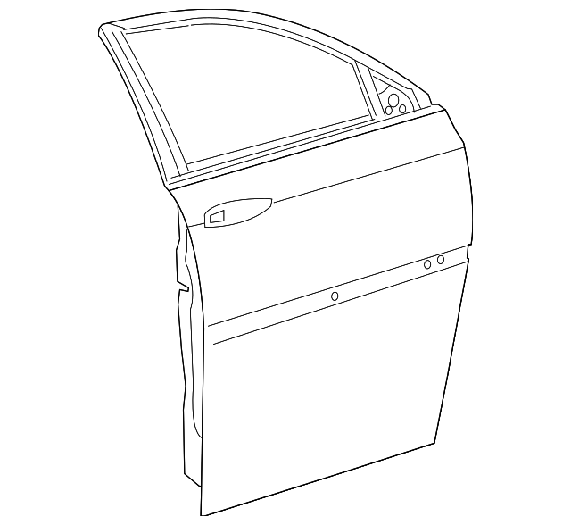 4894183AE Деталь DOOR SHELL, LEFT