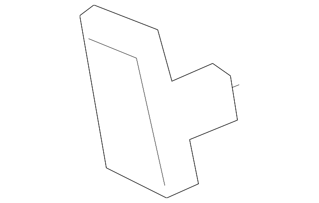 53857-12010 Деталь REAR SEAL LOWER CLIP, RIGHT