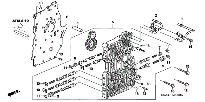 TRANSMISSION - AUTOMATIC/MAIN VALVE BODY for 2006 Honda CIVIC SEDAN #1