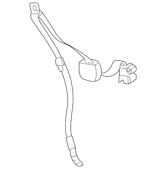19177158 Деталь BELT & RETRACTOR, RIGHT