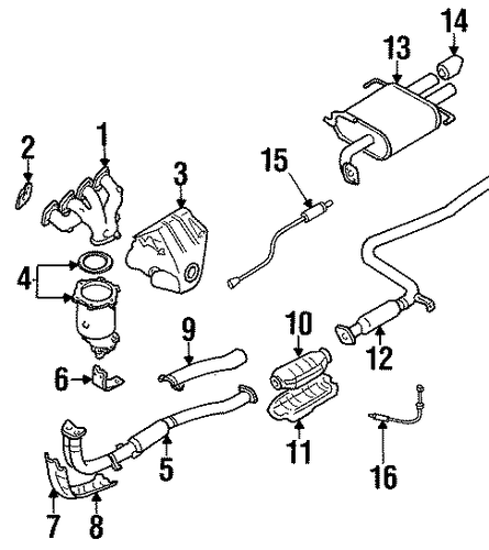 Altima EXHAUST COMPONENTS