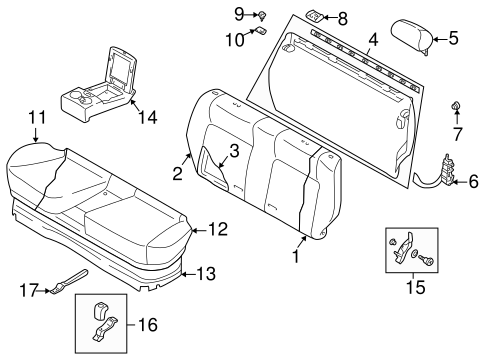 Baja REAR SEAT COMPONENTS