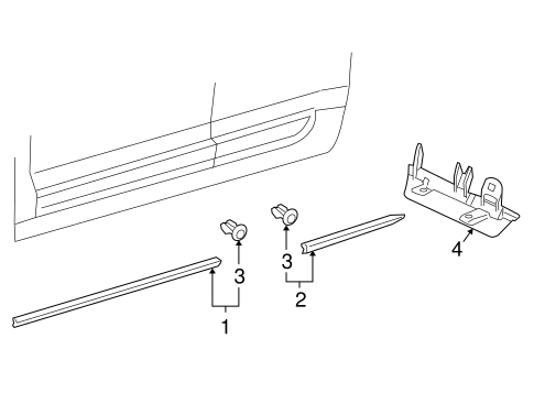 Phaeton EXTERIOR TRIM - PILLARS