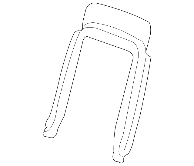 88995141 Деталь SEAT BACK PANEL, LEFT