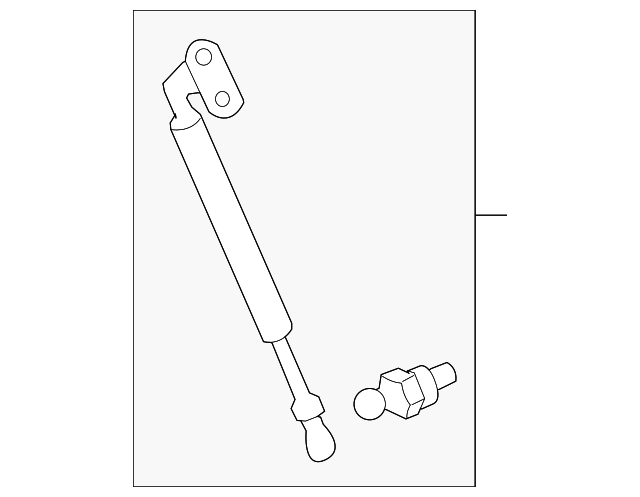 68950-69215 SUPPORT CYLINDER, RIGHT