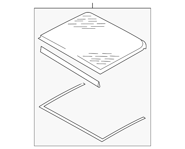 7P0-877-056-9B9 Деталь REAR GLASS