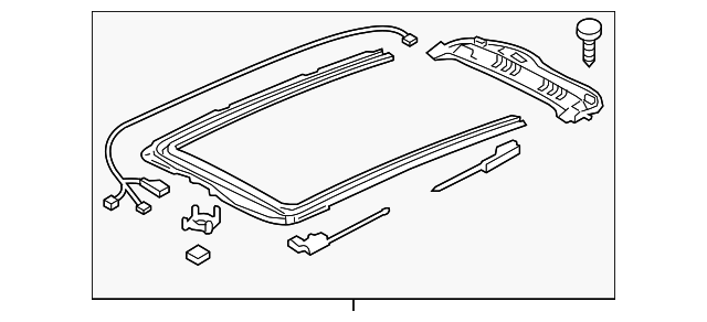 7P0-877-049 Деталь SUNROOF FRAME