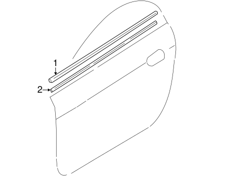 TT Quattro EXTERIOR TRIM - DOOR