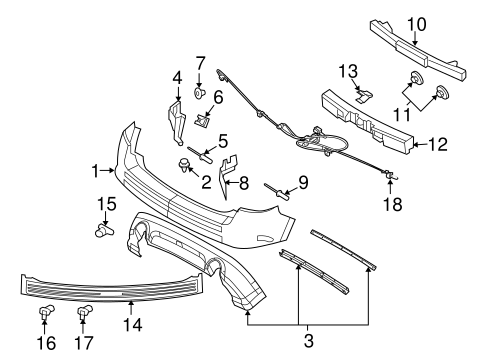 Edge BUMPER & COMPONENTS - REAR