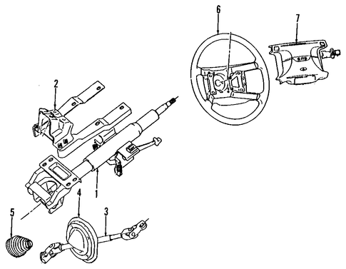 3000GT STEERING COLUMN