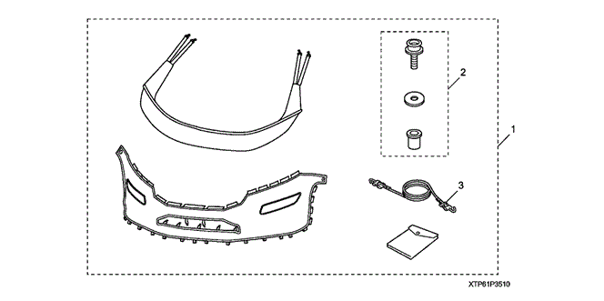 ACCESSORIES/FULL NOSE MASK (1) for 2011 Honda CROSSTOUR #1