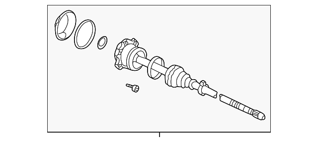 1J0-407-418 Деталь INNER JOINT ASSY, RIGHT