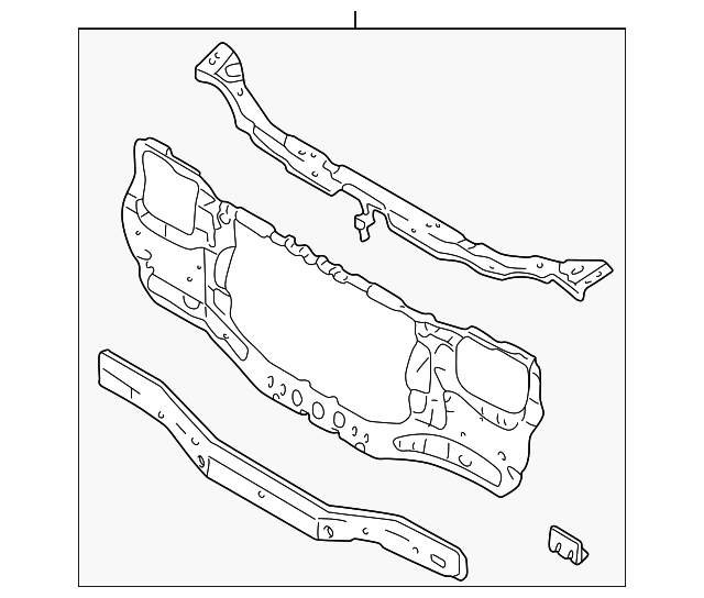 MR508043 Деталь RADIATOR SUPPORT