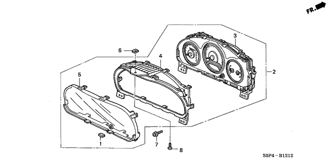 ELECTRICAL / EXHAUST / HEATER / FUEL/METER COMPONENTS (NS) (2) for 2003 Honda CIVIC COUPE #1