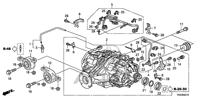 TL REAR DIFFERENTIAL - MOUNT