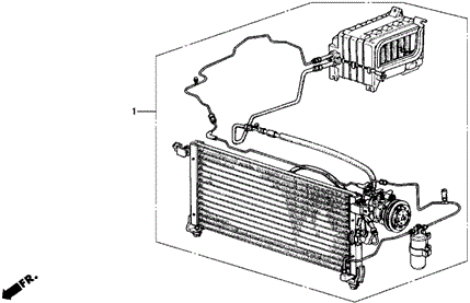 BODY / AIR CONDITIONING/KIT for 1988 Honda ACCORD HATCHBACK #1