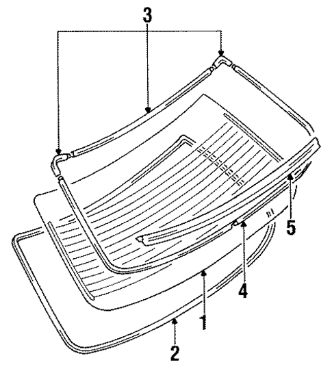 Diamante BACK GLASS