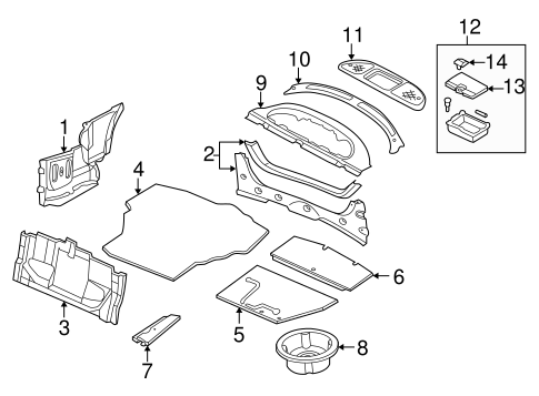 Millenia INTERIOR TRIM - REAR BODY