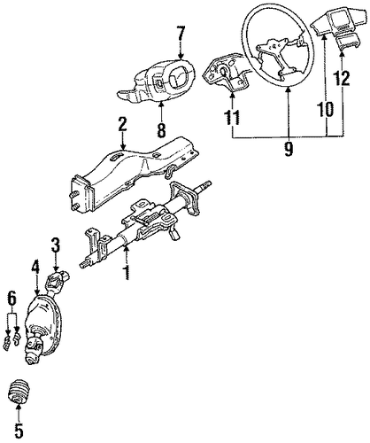Sonata STEERING COLUMN & WHEEL