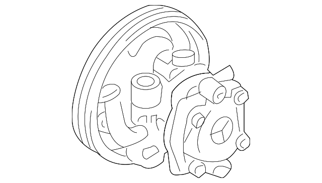 MN100370 POWER STEERING PUMP