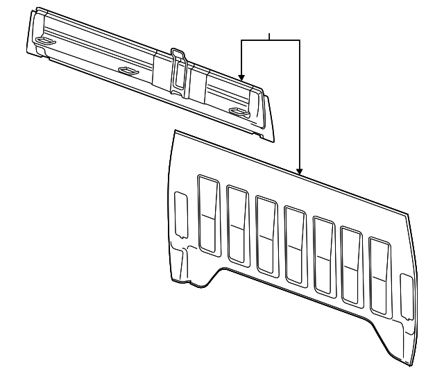 25881710 Деталь BACK PANEL